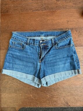 Old Navy Medium Blue Rolled Hem Denim Shorts